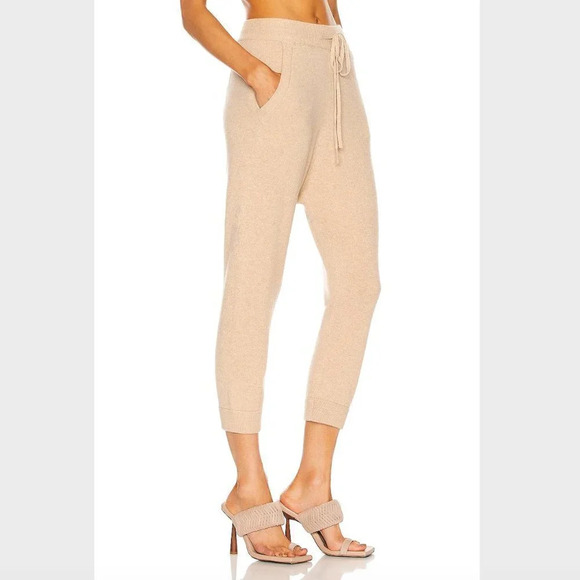 Nili Lotan Paris Cashmere Oatmeal Sweatpants S NWT $595 - Picture 2 of 7